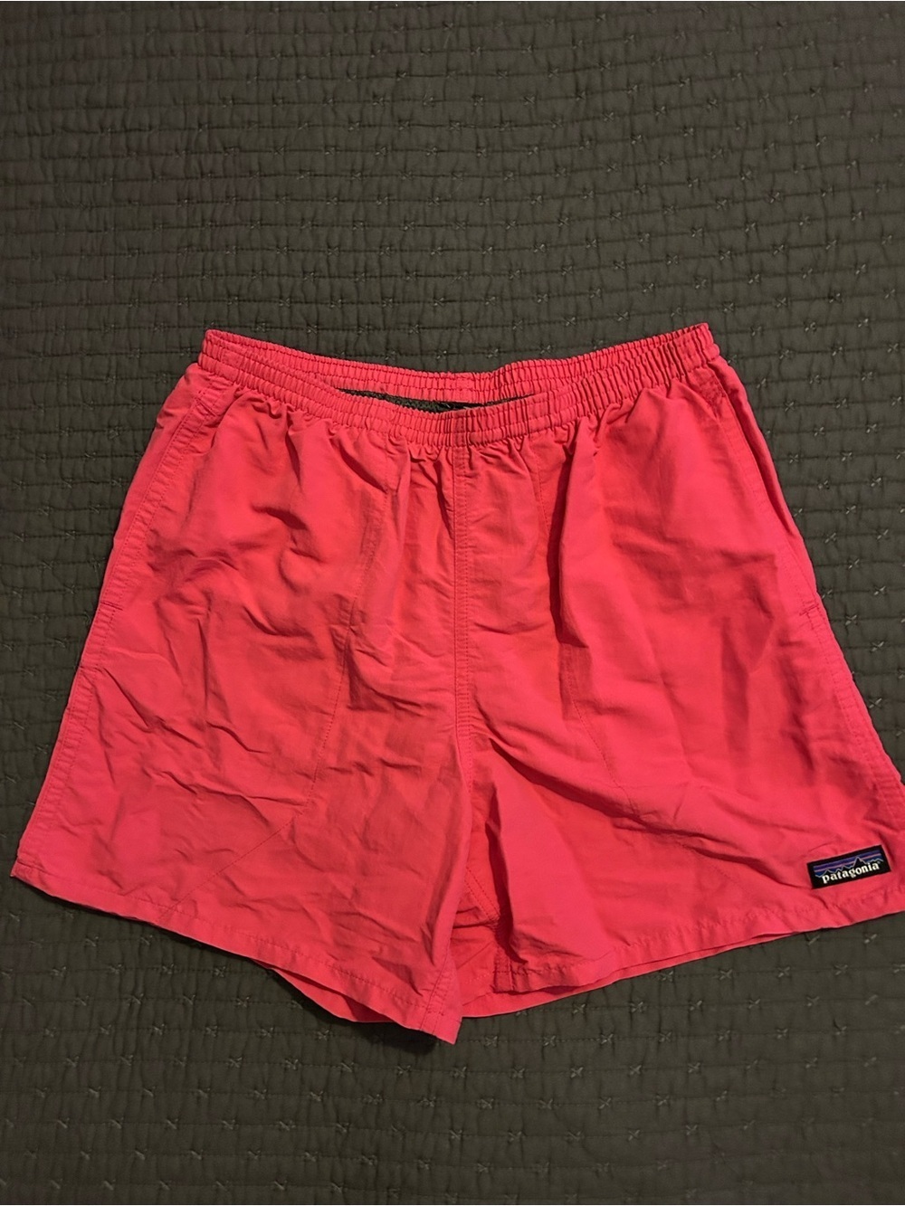 Patagonia Men’s Mesh Lined Swim Shorts. Bright Pink.